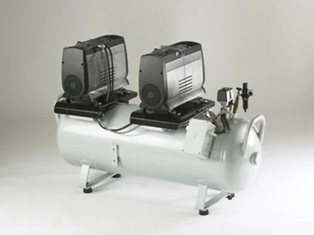 Jun-Air 2of1202 90b oljefri stempel kompressor tank